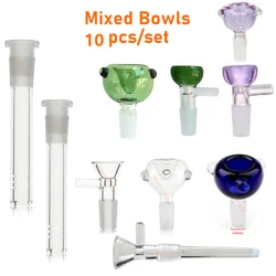 Adaptateur à Quartz pour tuyaux en verre d'eau, 14mm, 10 Types/ensemble, haute qualité 