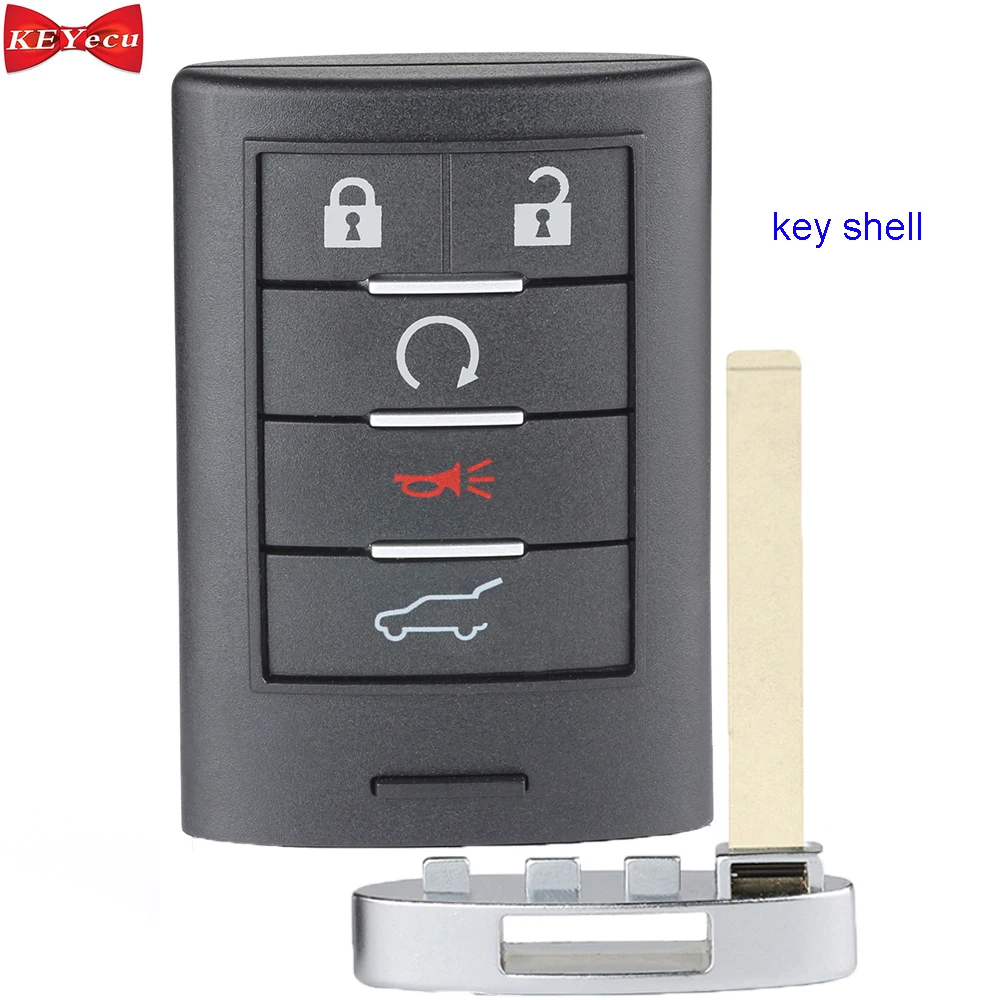 KEYECU для Cadillac SRX 2007 2008 2009 2010 2011 2012 2013 2014 2015 дистанционный чехол ключа автомобиля Fob