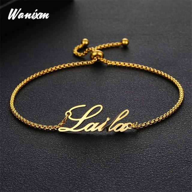 Buy Glimmerst Stainless Steel Initial Bracelet Delicate Coin Letter A  Bracelet Dainty Small Disc Name Bracelet Personalized Monogram Charm  Bracelet for Women Girls at Amazon.in