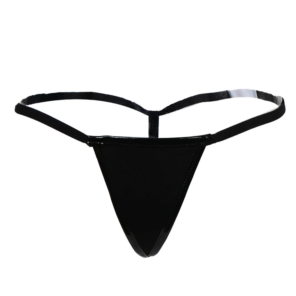 Women Stretchy Suspender Garter Belt Panty with G-string for Thigh High Stockings