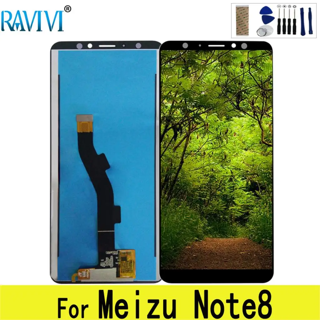ЖК дисплей для MEIZU Note 8 6 0 дюйма кодирующий преобразователь сенсорного экрана в