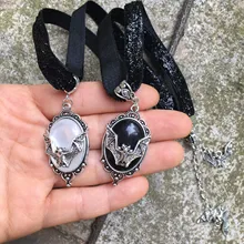 Gargantilla de murciélago gótico, gargantilla de terciopelo, Punk Rock gótico, collar de murciélago vampiro, camafeo, gargantilla de vampiro, neclace de bruja, amantes de murciélago