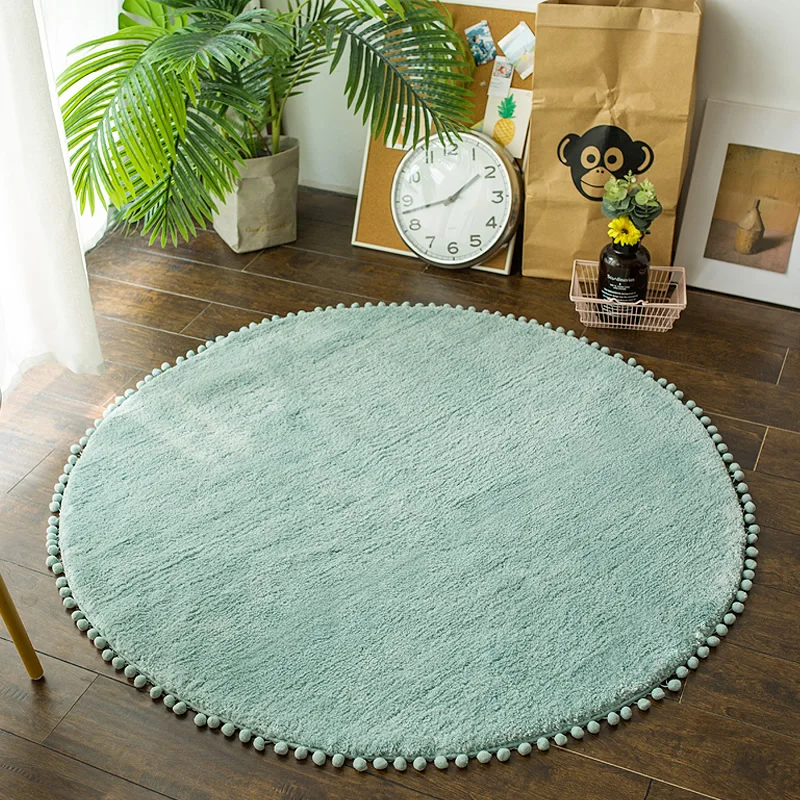 round rug girls room