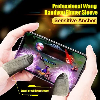 

6/8/10pcs Touches Screen Silver Fiber Finger Sleeve Sweat-proof Ultra-thin Breathable Finger Cap NC99