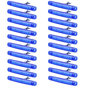 

20pcs Side Lights Set Blue 9LED Truck Bus Marker Waterproof Lamp Bulbs