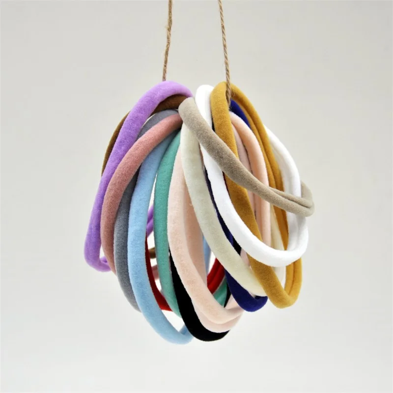 

5 pcs Women Girls Simple Basic Elastic Hair Bands Nylon Material Scrunchie Ponytail Holder Rubber Bands Fashion Hair Accessories