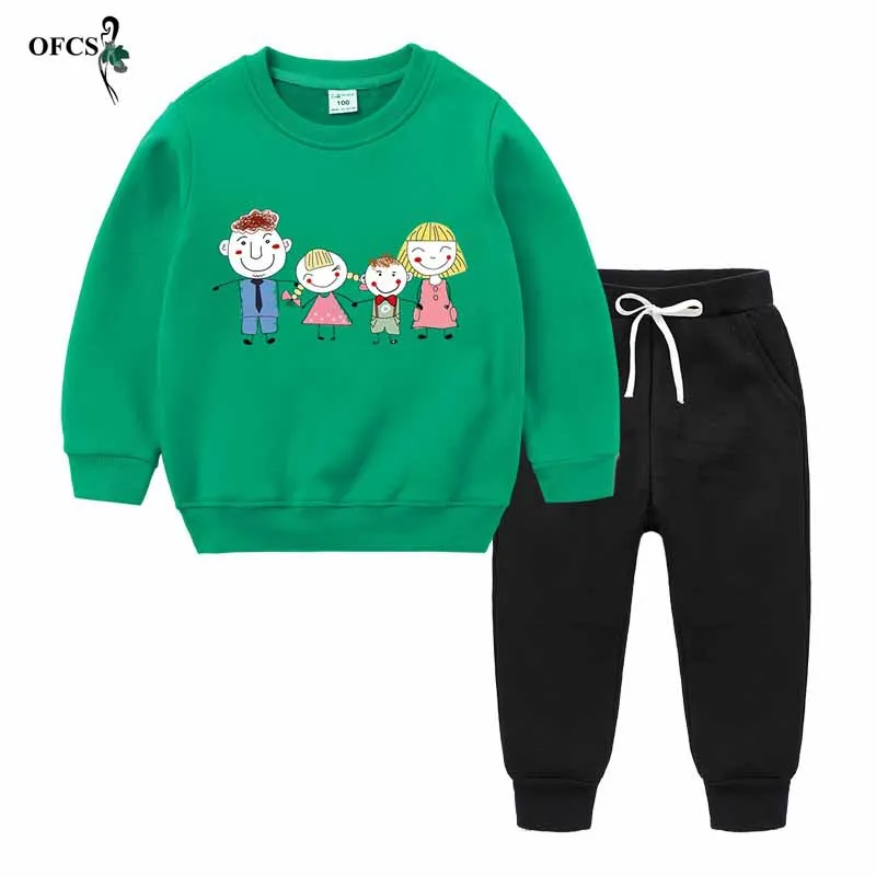 Spring Autumn Baby Boys Clothes T-shirt Sweater+Pants 2Pcs Cotton Girls Suits Children Clothing Sets Toddler Brand Tracksuits 12