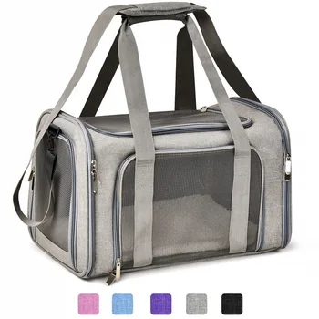 

Dog Carrier Bags Portable Pet Backpack Messenger Cat Carrier Outgoing Small Dog Travel Bag Soft Side Breathable Mesh
