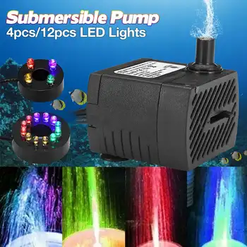 

Mini LED Submersible Water Pump With LED Light Aquarium Fish Tank Pump Tank Aquarium Pump Tank Pool Fountain Pond Quiet Filter