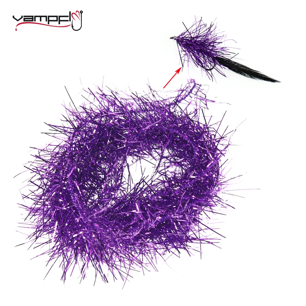 Vampfly 4 M/Pacco Larghezza 3.5Cm Pesca A Mosca Legare Ghiaccio Ciniglia Streamer Volare Acqua Salata Fly Marabou Jig Lure Fly Legando Materiale