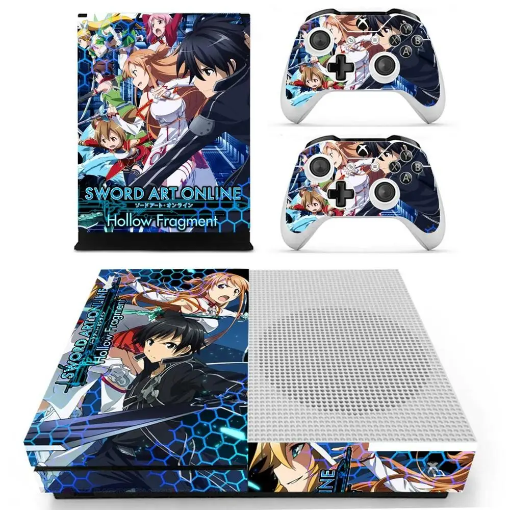 YS-xboxoneS-1215 Sword Art Online One Slim sticker s для Xbox One S Skin sticker Pegatina для Xbox one Slim консоль и два контроллера - Цвет: YS-xboxoneS-1215