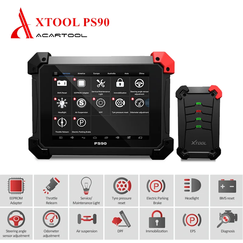 Автомобильный сканер XTOOL PS90 OBD2 автомобильный диагностический инструмент