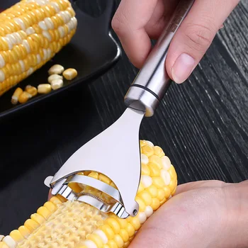 

Corn Peeler Premium Rvs Keuken Tool Corn Cutter Cob Dunschiller Maïs Stripper Kernel Cutter