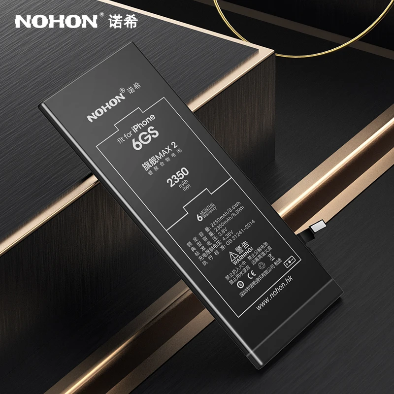 Оригинальный аккумулятор NOHON для iPhone 6S 6 7 8 Plus большой емкости 6|Аккумуляторы