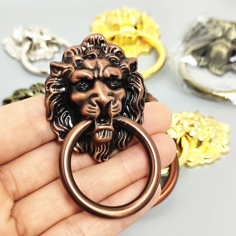 Furniture Knobs 1PCS Antique Bronze kitchen cabinet drawer knobs Furniture Handles Beast for Antique Alloy Wardrobe Door Pull Drawer Knob