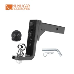 Attelage de barre de remorquage à 5 trous, hauteur réglable 50MM ou 2 pouces bouchon à bille 4000 KG remorque RV accessoires pièces de caravane 