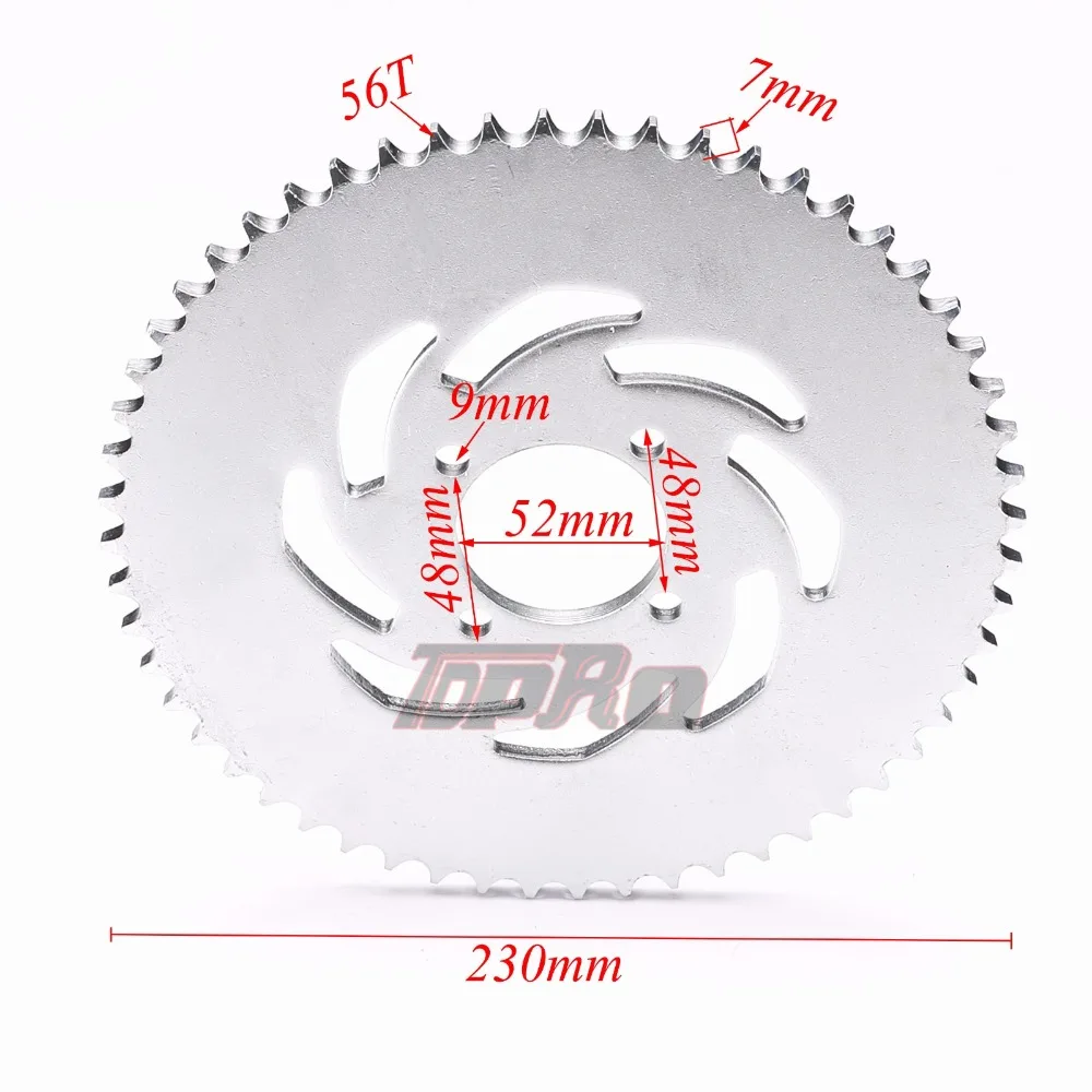 TDPRO 37 T/41 T/46 T цепь мотоцикла звездочки Задняя звездочка Cog для 420/428/520 цепи 110/125/140cc ATV Quad Dirt Pit Bike