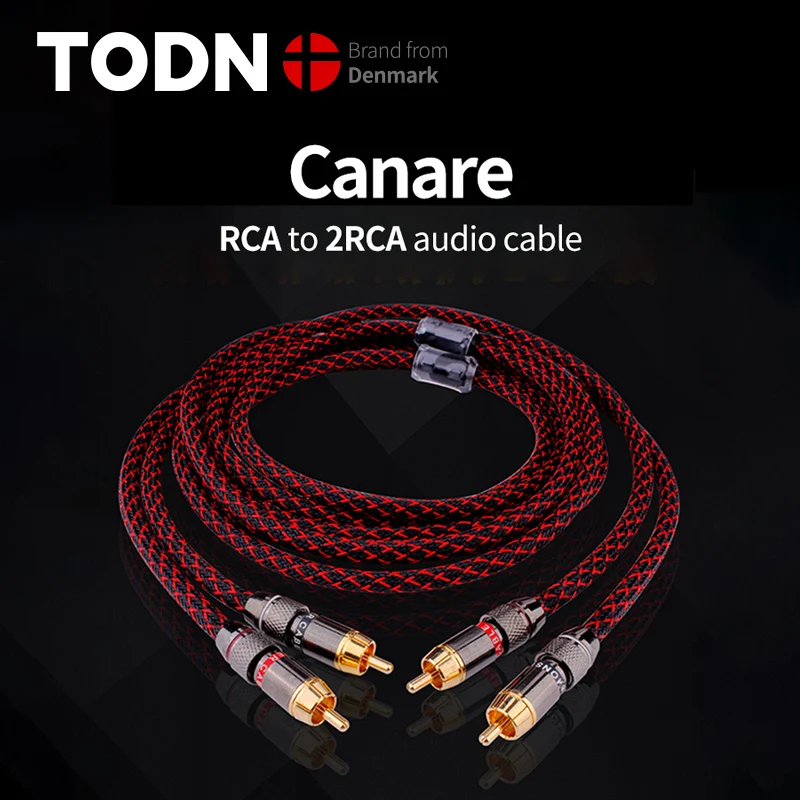 canare 1 pair RCA audio cable 2 to Interconnect Cable HIFI Stereo 4N OFC Male For Amplifier DAC TV | Электроника
