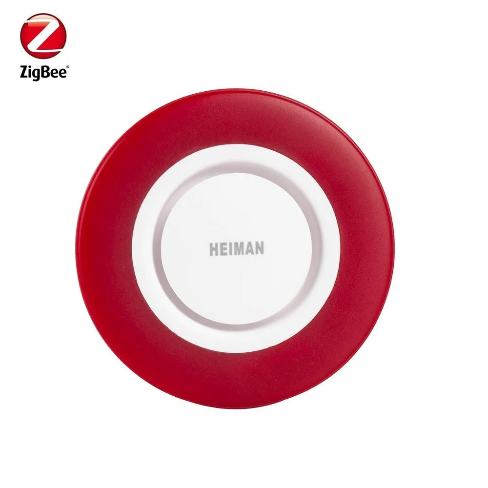 Heiman Zigbee умный магазин вспышка сирена с большими звуками чтобы запугать вора
