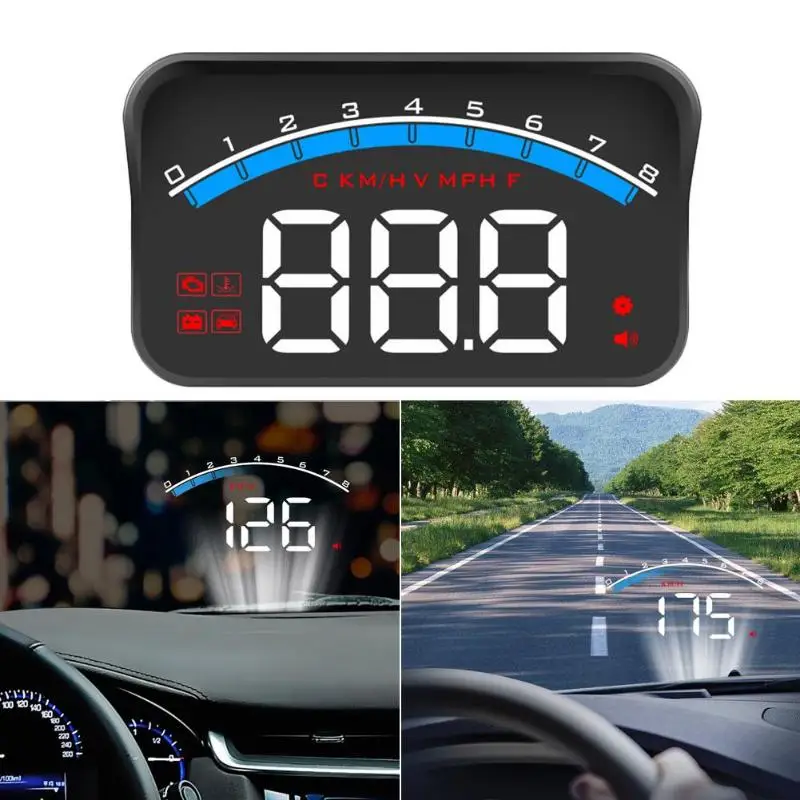 Режимы Head Up дисплей Классический деликатный M6S OBD Автомобиль HUD 3 режима Head Up дисплей превышение Предупреждение напряжение сигнализация