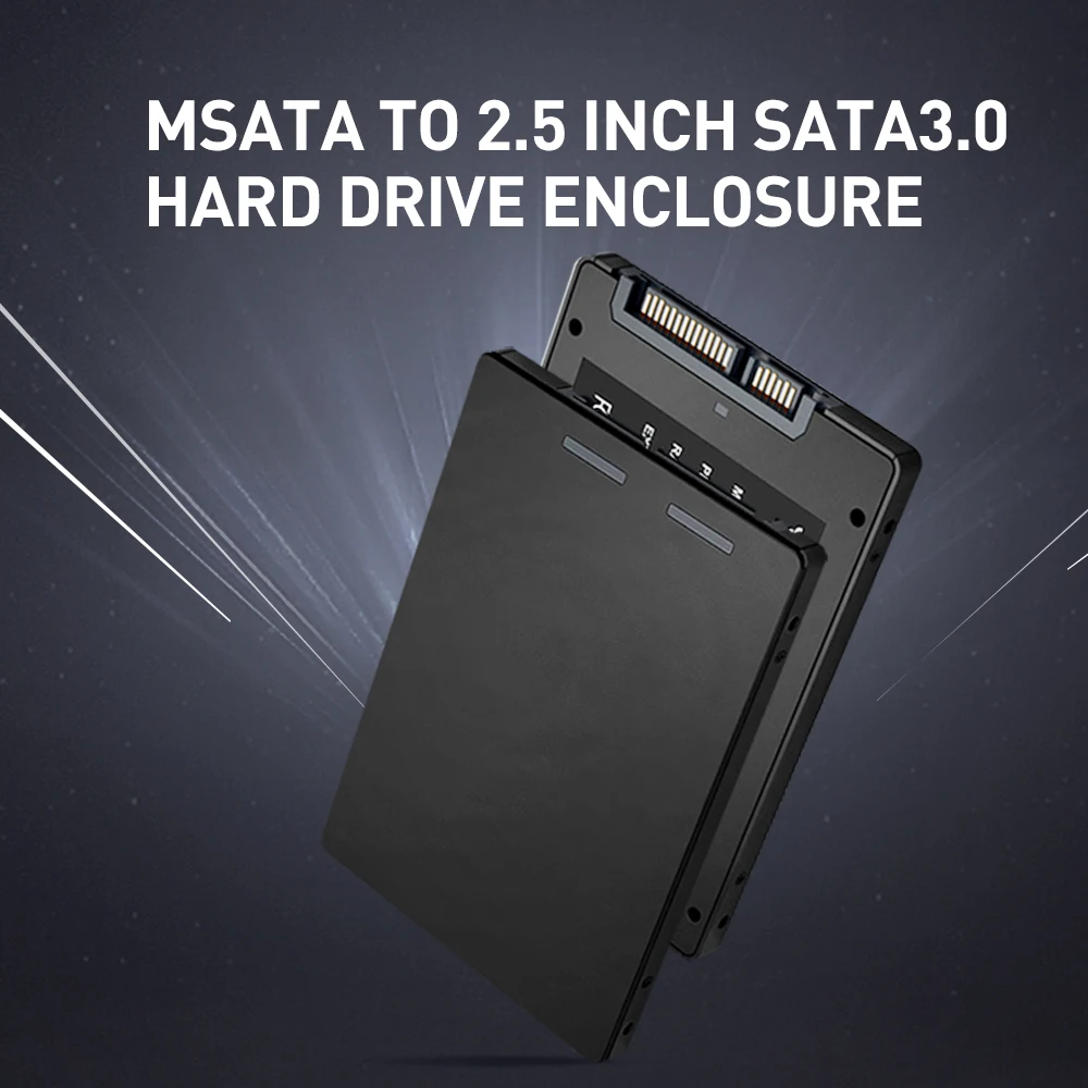 Чехол Zomy M.2 NGFF в SATA 3 0 для SSD 2 5 дюйма черный портативный алюминиевый корпус HDD