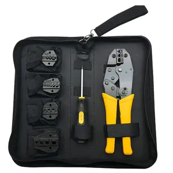 

30Jn Set 4Pcs Jaws Insulation Crimping Pliers Hand Tool Sets Electrician Crimping Pliers Cold Terminal Crimping Pliers