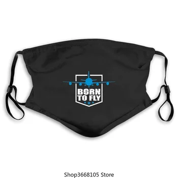 

Casual Born To Fly Logo Wing Aircarft Maschera pilota Maschera Kpop Uomo Cotone Plus Size Cartoon Maschere personalizzate Per ra