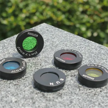 

10PCS Datyson Astronomical Telescope Accessories Sun / Moon / Nebula Filter 0.965 Inches Black Red Yellow Green Blue 5P0057+