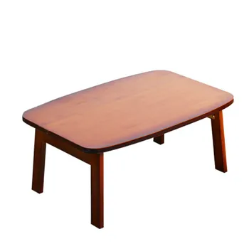 

Fold the kang table nanzhu HangJi computer desk to low small tea bed window with activity