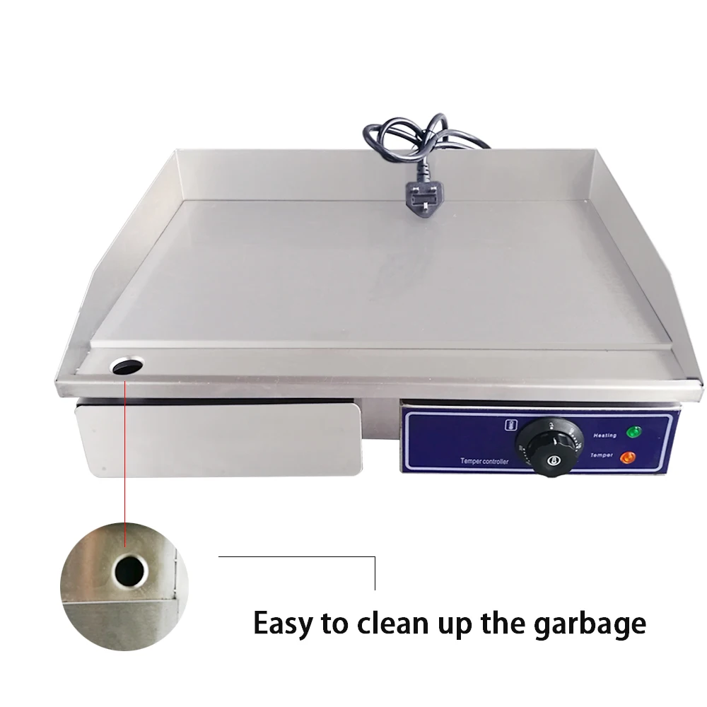 

Electric Grilling Griddle Flat Pan Frying Grill Commercial Grills Energy Saving Frying Griddle for Chicken Meat