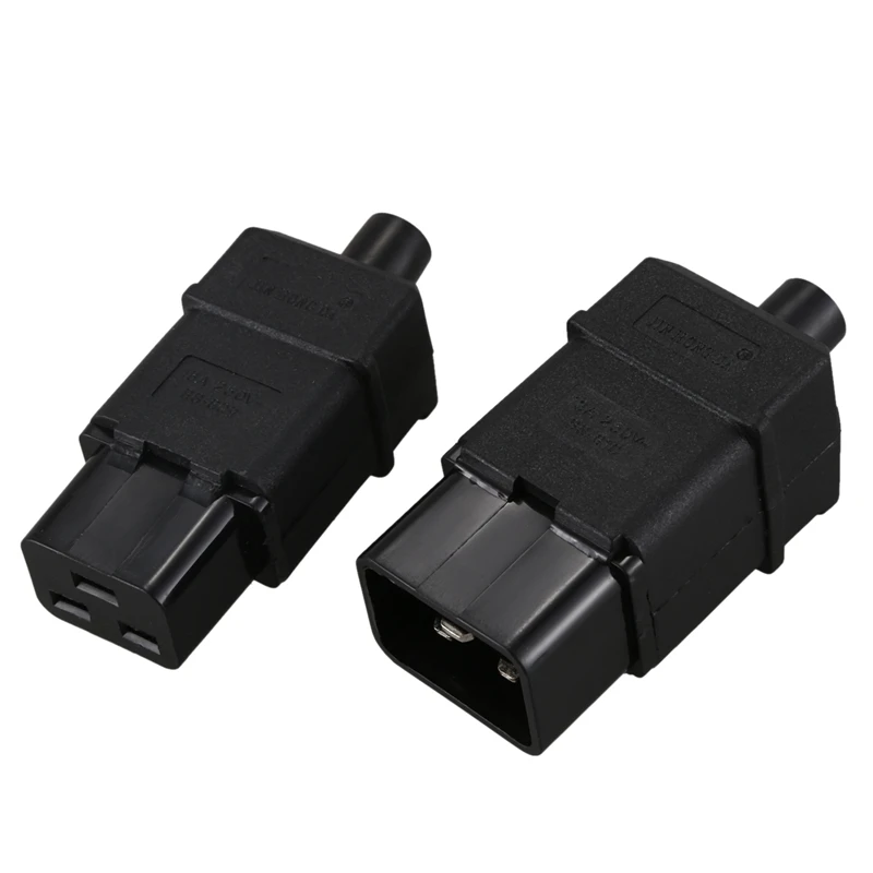 2 в 1 16A 250VAC IEC320 серии C19 штекер C20 гнездо для Мощность шнур