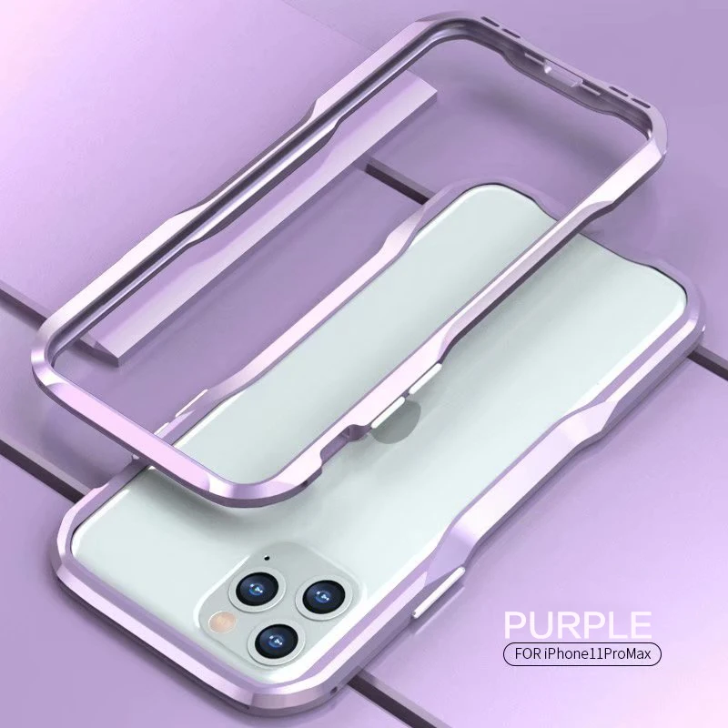 Для Apple iPhone 11 Pro Max X XS Max XR 8 7 Plus роскошный Броня Алюминиевый металлический бампер чехол рамка Защитная крышка Coques Funda