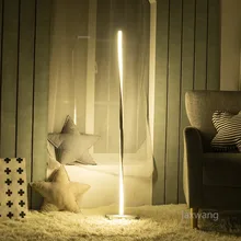 Скандинавская Гостиная Спальня СВЕТОДИОДНЫЙ торшер домашний декор атмосферная стоящая лампа минималистичный светодиодный вертикальный напольный светильник