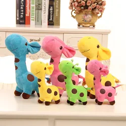 Plush Giraffe Animal Cute Doll Baby Toys Novelty Dear Kids Children Unisex Birthday Cute Colorful Happy Gifts for Your Childre