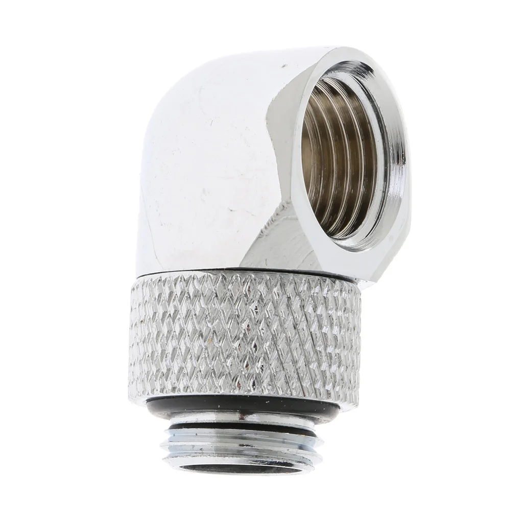 1x Right Angled G1/4 Inch Rotary Fitting for Computer Water Cooling System