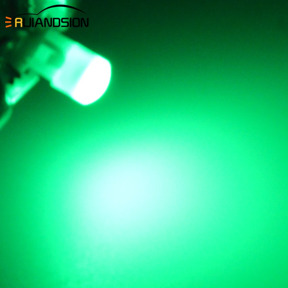 4 шт. 12 В лампы Cob SMD приборной панели автомобиля предупреждающий световой индикатор приборной панели T3 T4.2 T4.7 светодиодный 5 цветов дополнительно - Испускаемый цвет: Зеленый