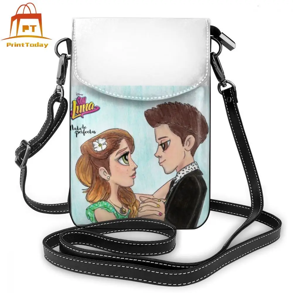Soy Luna Shoulder Bag Leather High quality Crossbody Women Bags Womens Mini Pattern Student Purse | Багаж и сумки