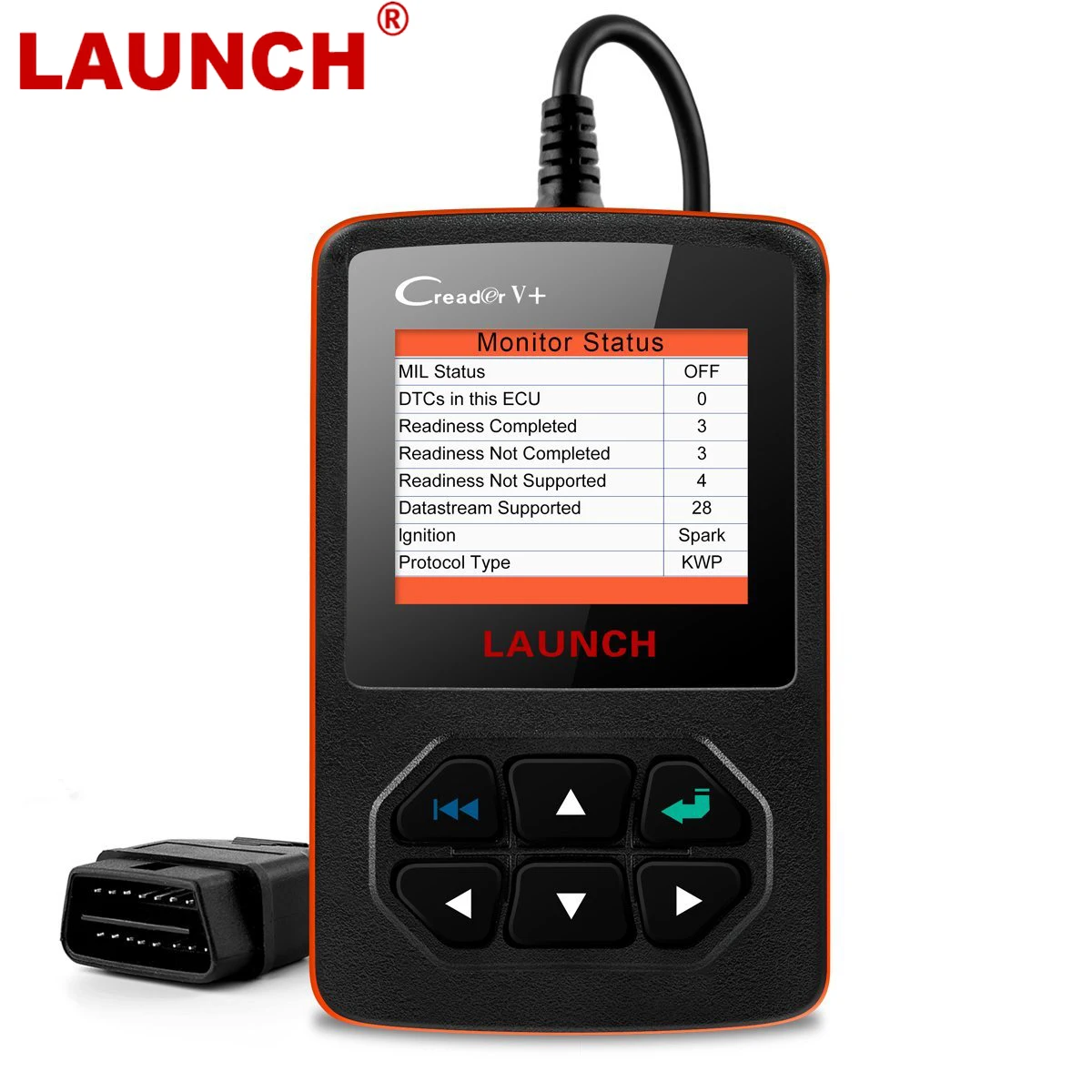 Диагностический сканер Launch Creader V + OBD2 автомобильный диагностический прибор