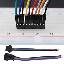 Светодиодные ленты светильник 50 пар соединительный кабель с разъемом кабеля мужского и женского 4-контактный Луженая Медь ядро для Светодиодные ленты светильник 10 см Длина