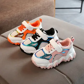

Toddler Boys Girls Sneakers Children Shoes Breathable Leisure Sports Running Shoes Non-slip for Kids Girls Boys