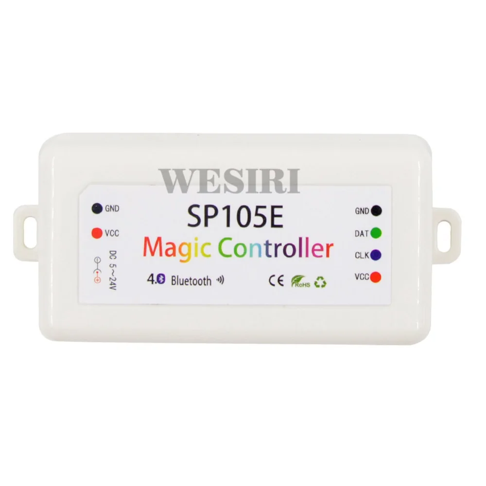 DC5-24V 2048 Пиксели SP105E Магия контроллер 4,0 Bluetooth APP контроллер WS2801 WS2811 WS2812B SK6812 LDP8806 APA102 Светодиодные ленты