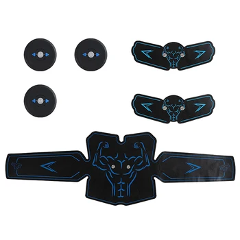 

8pcs/set Equipment Muscle Stimulator Home Gym Exercise Sports Body Trainer Electric Rechargeable Abdominal Belt Belly Fitness