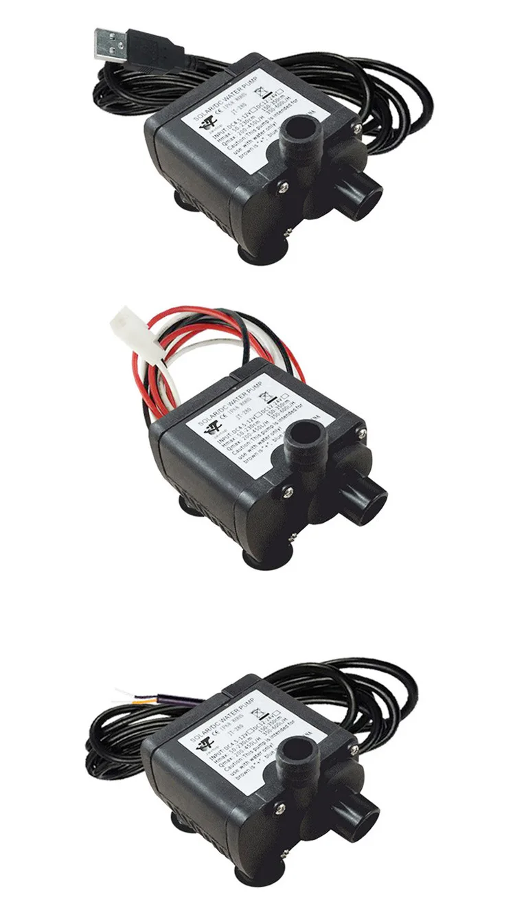 12V 24V маленький водяной насос постоянного тока многофункциональный безщеточный Водяной насос охлаждения компьютера водяной насос