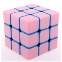 [Синяя Нижняя розовая Крышка] год специальное издание 3-заказ профессиональный Гладкий трехслойный Кубик Рубика
