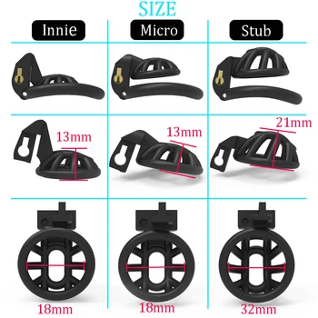 2022 New Cobra Male Chastity Device Positive/Negative With 4 Penis Rings,Super Small Cock Cage,BDSM Sex Toys For Men Gay 5