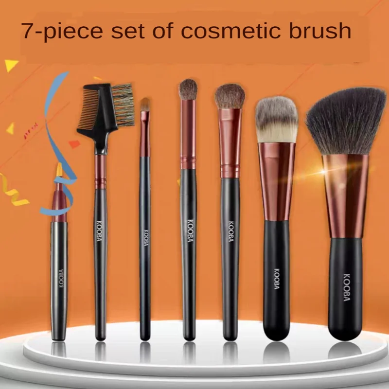 

7 Makeup Brush Set Eye Makeup Liquid Foundation Eye Shadow Makeup Professional Eyebrow Soft Hair