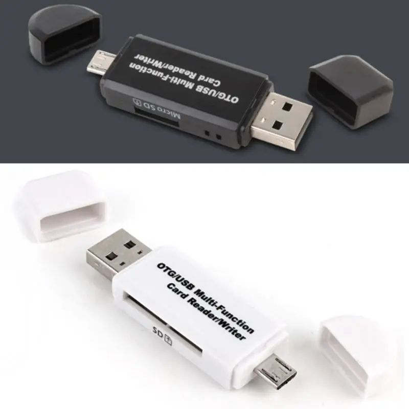 Устройство для чтения карт памяти USB 2,0 Micro OTG SD/SDXC TF кард-ридер адаптер для компьютера