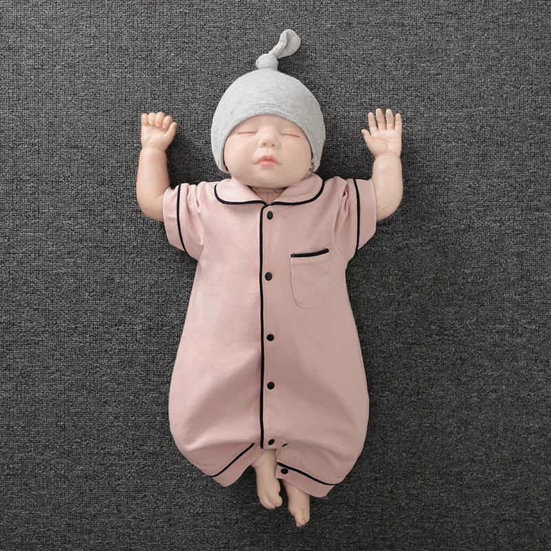 Prowow Newborn Baby Clothes Summer Cotton Thin Breathable Baby Sleepwear Pajamas Soft Toddler Romper Boy Girls Clothing bulk baby bodysuits	