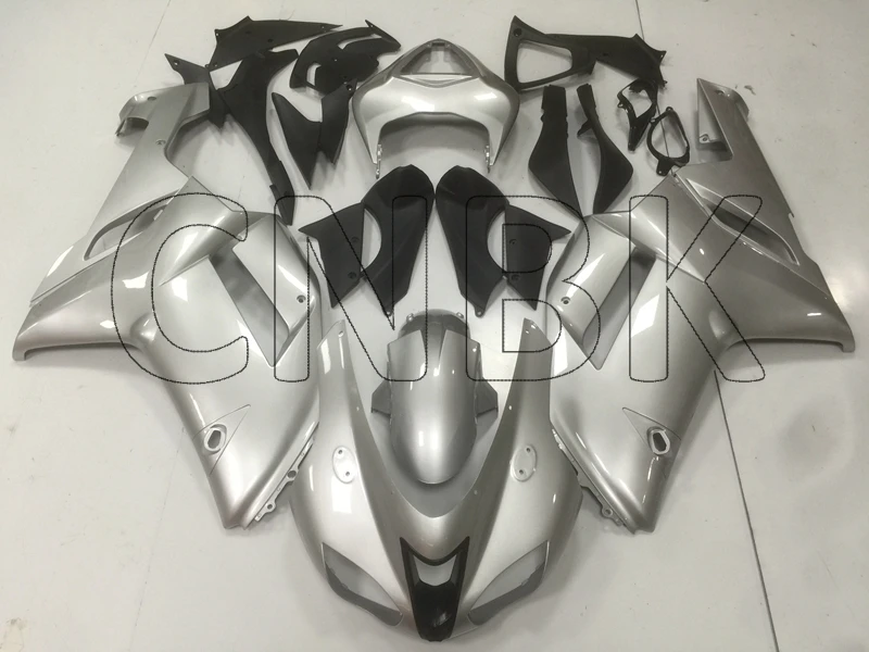 Для 636 Zx-6r 2007 обтекатель для Kawasaki Zx6r 07 серебристый черный обтекатель для Kawasaki Zx6r 2007-2008 Обтекатели