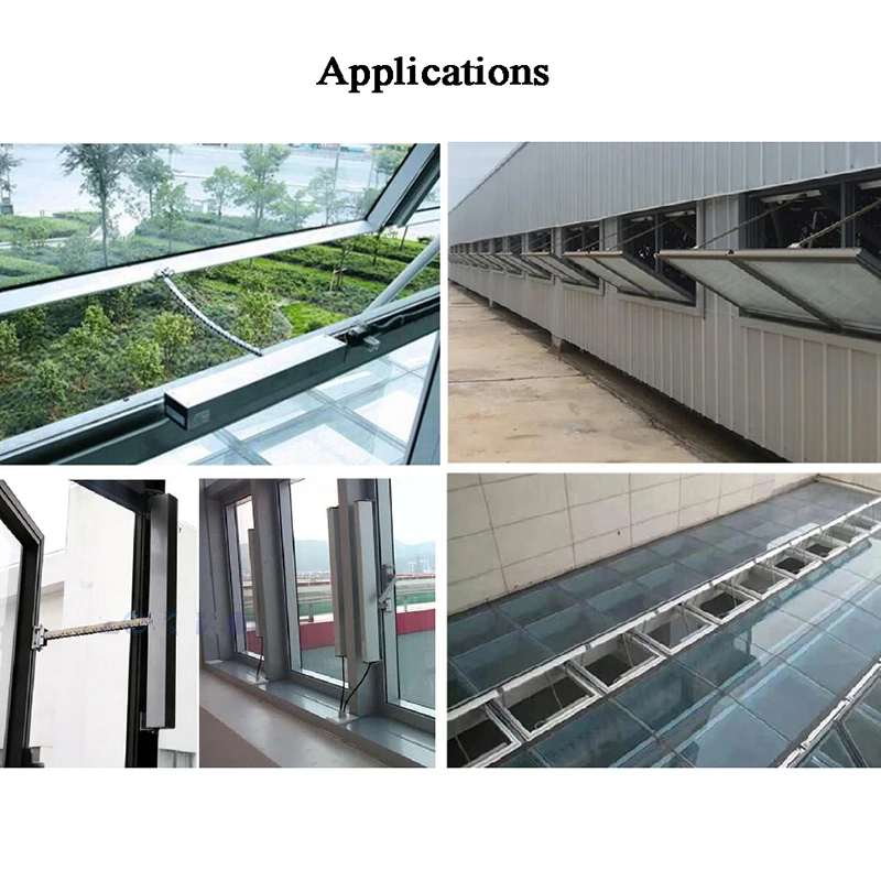 DC 24V 220V Single Chain Home window opener motor Automatic close/open Remote control Skylight/basement/Greenhouse/Hospital